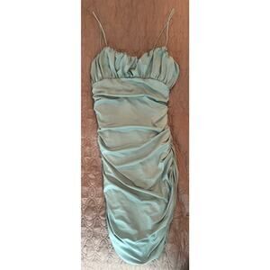 Adika, Green Bodycon Scrunch Dress, Strappy
